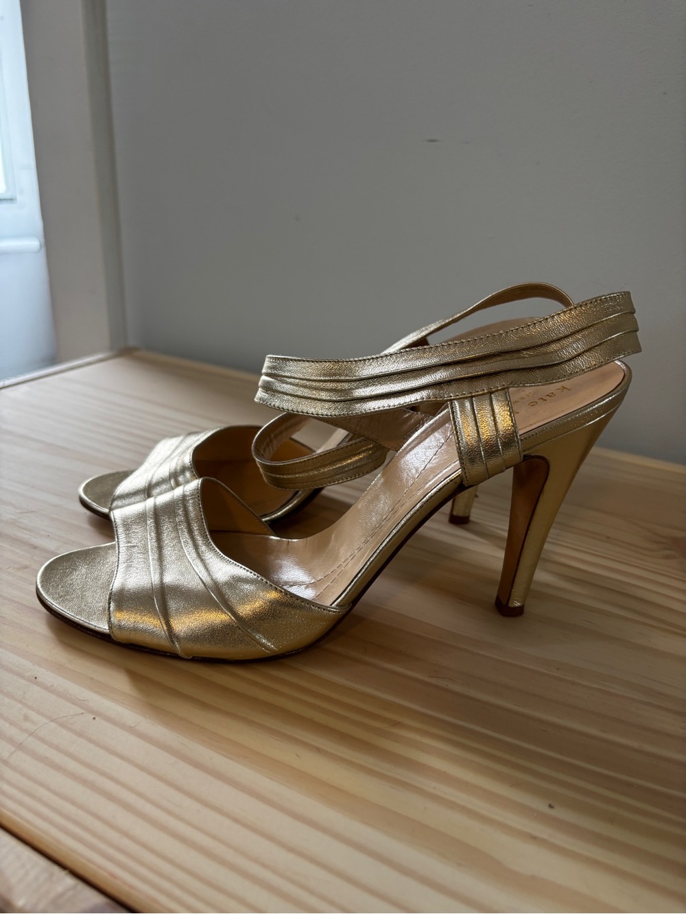 Kate Spade Metallic Gold Women's Dress Heels